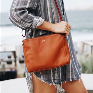 Lo & Sons The Pearl in sienna nappa leather